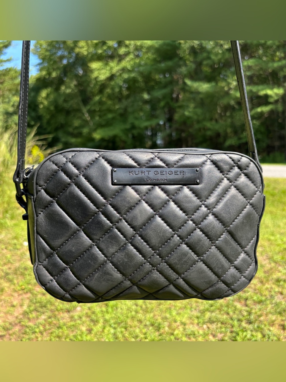 Kurt Geiger Quilted Leather Crossbody Bag
